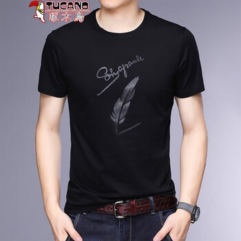 啄木鳥(niǎo)（TUCANO） 短袖 男士T恤 黑色 1918 