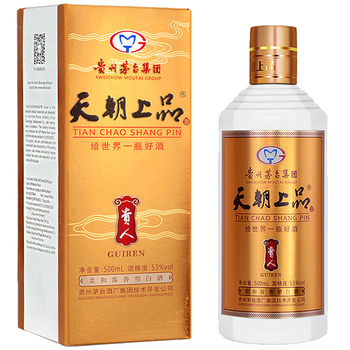 天朝上品53%vol375mL-500mL，500ml 醬香型，醬香
