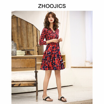 竹計（ZHOOJICS） 圓點(diǎn) 花邊 連衣裙