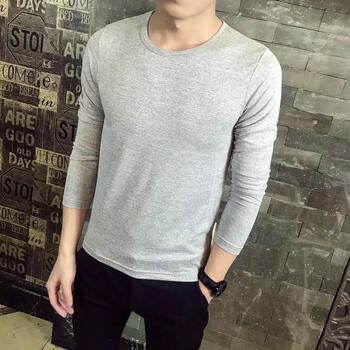 其他品牌 長(zhǎng)袖 男士T恤 灰色 XL，L，XXXL，M，XXL