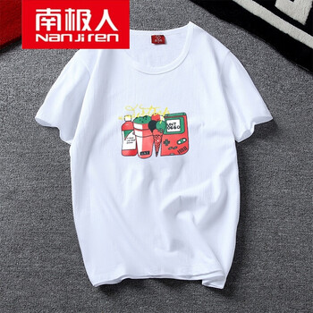 南極人（Nanjiren） 短袖 男士T恤 飲料 