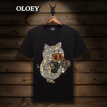 OLOEY 短袖 男士T恤 30黑色 