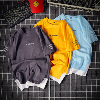 哎媄飾 短袖 男士T恤 深灰色 