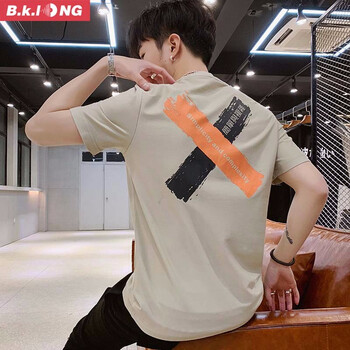 巴克龍（bakelong） 五分袖 男士T恤 X灰色 
