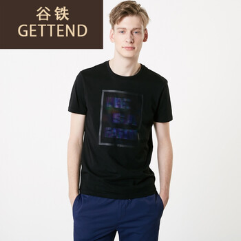 谷鐵（GETTEND） 長袖 男士T恤 黑色BLACK 