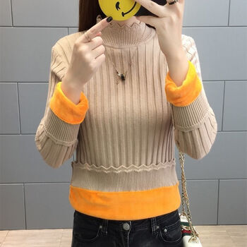 女式純色羊絨衫
