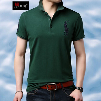 靚晟琦（LIANGSHENGQI） 短袖 男士T恤 LSQ-YY-8735綠色 