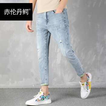 赤倫丹鱷   男士牛仔褲