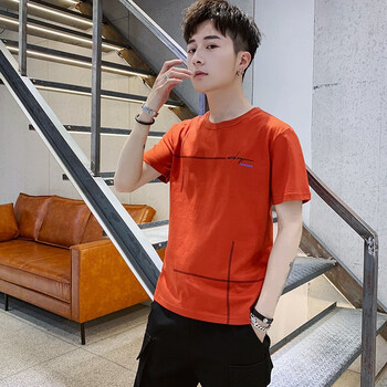 逆向元素（NXelement） 短袖 男士T恤 磚紅色 