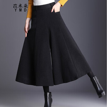 苡米朵（MNIDUO） 高腰 喇叭褲 女 九分褲 休閑褲