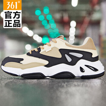 361°跑步鞋米色/烏黑色 35，36，37，38，35及以下，40