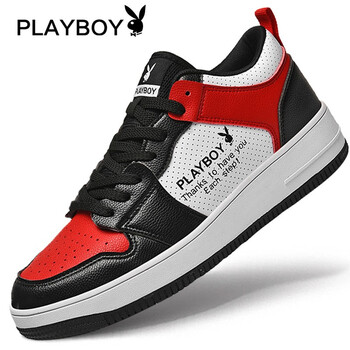 花花公子（PLAYBOY）男士紅色（低幫款） 41