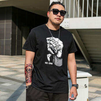 傲信鳥(niǎo) 短袖 男士T恤 拳頭黑色 XL，4XL，5XL，L，XXL，M，XXXL