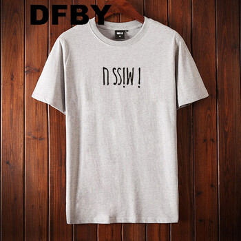 DFBY 短袖 男士T恤 I MISS U 灰色 