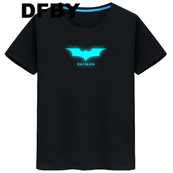 DFBY 短袖 男士T恤 黑色 蝙蝠俠 