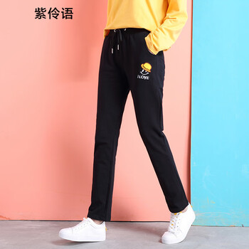 紫伶語 中腰 鉛筆褲/小腳褲 女 長褲 休閑褲