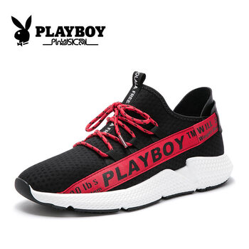 花花公子（PLAYBOY）男士征途CX39462黑紅 44，38，39，40，41，42，43