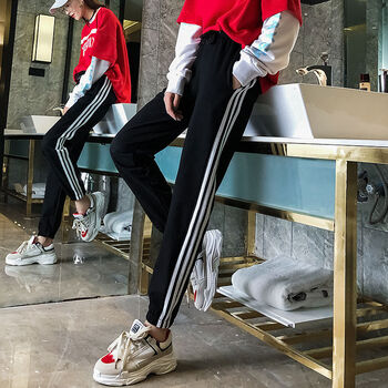 高腰哈倫褲，微胖美眉的福音