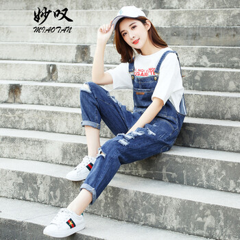 貓爪牛仔褲女