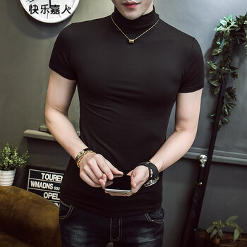 快樂(lè)嘉人 短袖 男士T恤 A09黑色 S，XL，L，M，XXL