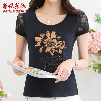 上衣,女夏,上衣,女夏,蕾絲,短袖,短袖,蕾絲,怎么樣