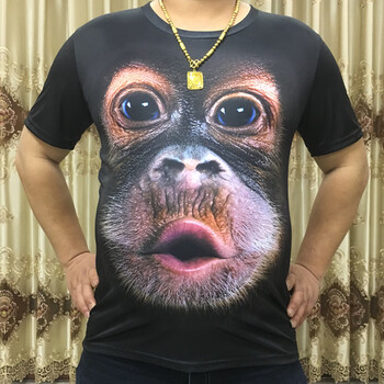 歐簡(jiǎn)圖（oujiantu）（oujiantu） 短袖 男士T恤 大猩猩短袖(黑色) 