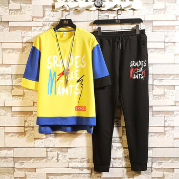 丹杰仕（DANJIESHI） 短袖 男士T恤 D608黃色 