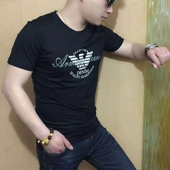 MANG2000ING 短袖 男士T恤 6813-黑色 