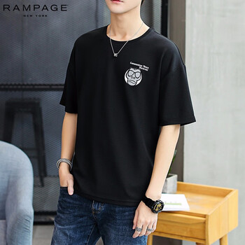 RAMPAGE 短袖 男士T恤 908黑色 