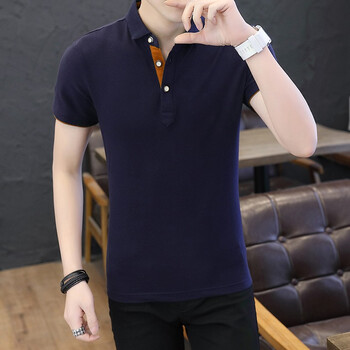 Lee Cooper 短袖 男士T恤 藍橙 
