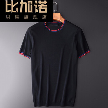 比加諾（STHANODD） 短袖 男士T恤 黑色HD-X19047 