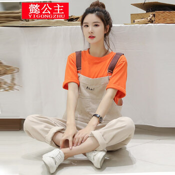 懿公主  工裝褲 女 九分褲 休閑褲