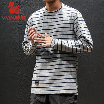 鴨鴨（YAYA） 短袖 男士T恤 灰色T179 