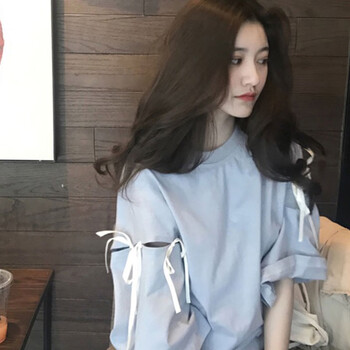 城加（CITYPLUS） 蝴蝶結 短袖 T恤 女 圓領(lǐng)