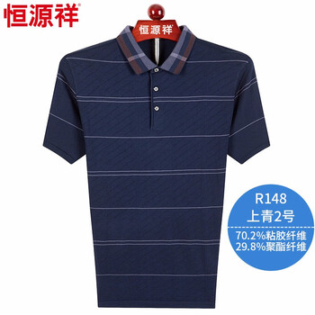 恒源祥 短袖 男士T恤 R148上青2號(hào) 