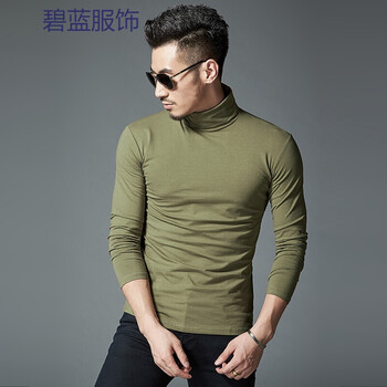 蔚林 長袖 男士T恤 軍綠色 XL，L，M