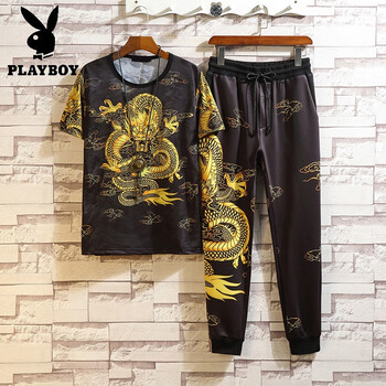 花花公子（PLAYBOY） 短袖 男士T恤 050 