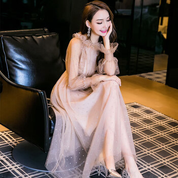 優(yōu)雅蕾絲連衣裙，打造甜美小仙女