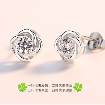 戀晴耳釘925銀，S925銀