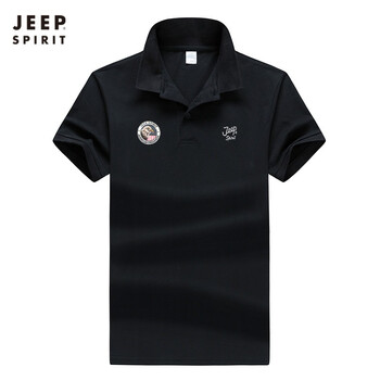 Jeep 短袖 男士T恤 黑色520K 