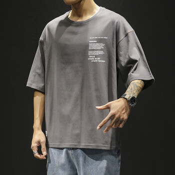 公牛世家（G.N.SHI JIA） 短袖 男士T恤 深灰色 