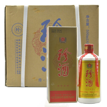 珍酒53度375mL-500mL，500ml*6瓶 醬香型，醬香