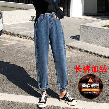 微胖你的腿，高腰修身牛仔褲顯瘦