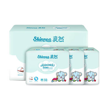 爽然（shinrea）嬰兒尿褲日常紙尿褲50-99片