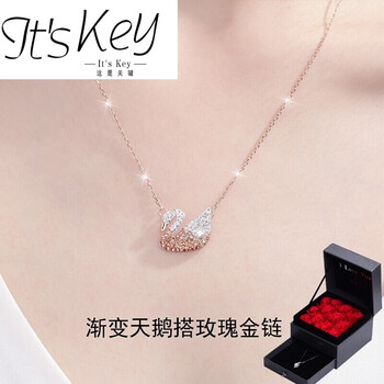 純銀小天鵝項鏈