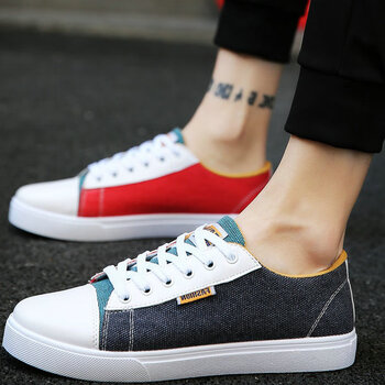 步步魯男士YJ-1706藍紅色 41