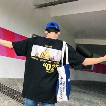 古萊登（GODLIKE） 五分袖 男士T恤 T02款黑色 