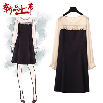 圓領(lǐng)連衣裙，打造優(yōu)雅氣質(zhì)女神