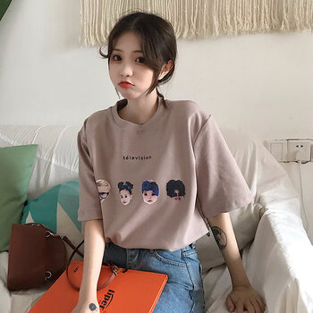 圓領(lǐng)條紋襯衫，打造清爽小仙女