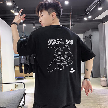 古耐先生（Mr.gnight） 短袖 男士T恤 X1911074黑色 